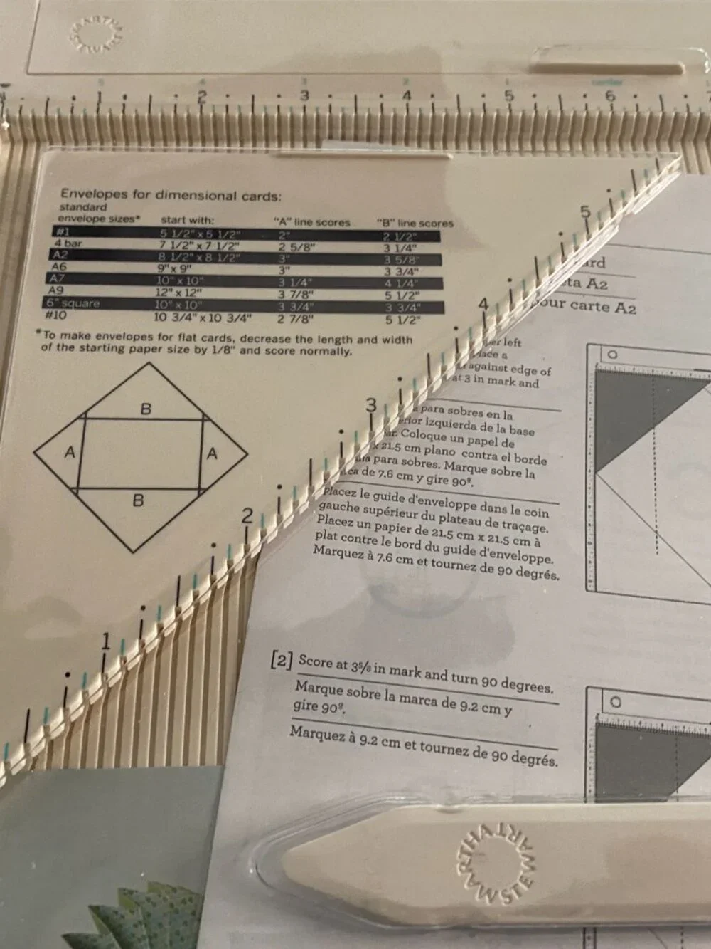 Martha Stewart Crafts 12x12 Scoring Board 3 Piece Set